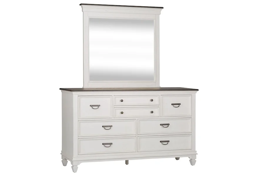 Allyson Park Dresser & Mirror by Liberty Furniture at VanDrie Home Furnishings