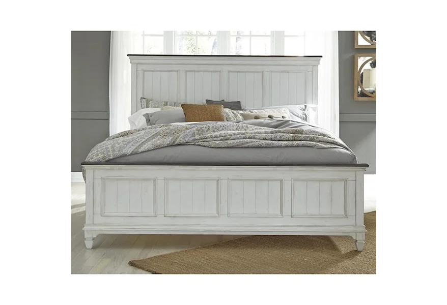 Allyson Park King Panel Bed by Liberty Furniture at A1 Furniture & Mattress