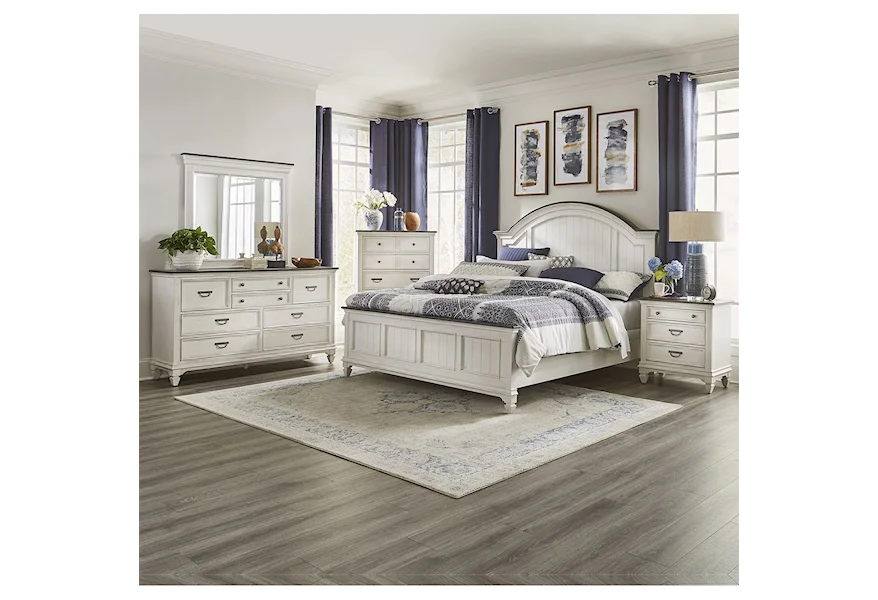 Allyson Park King Bedroom Group by Liberty Furniture at SuperStore