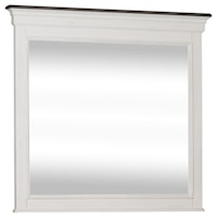Cottage Crown Mirror with Crown Molding