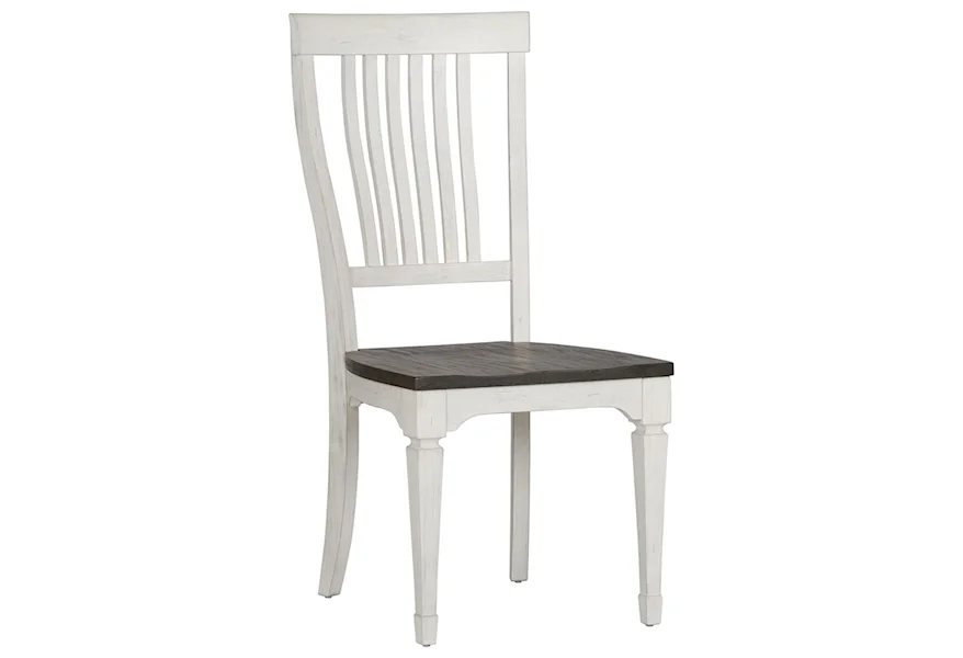 Allyson Park Slat Back Side Chair by Liberty Furniture at Lynn's Furniture & Mattress