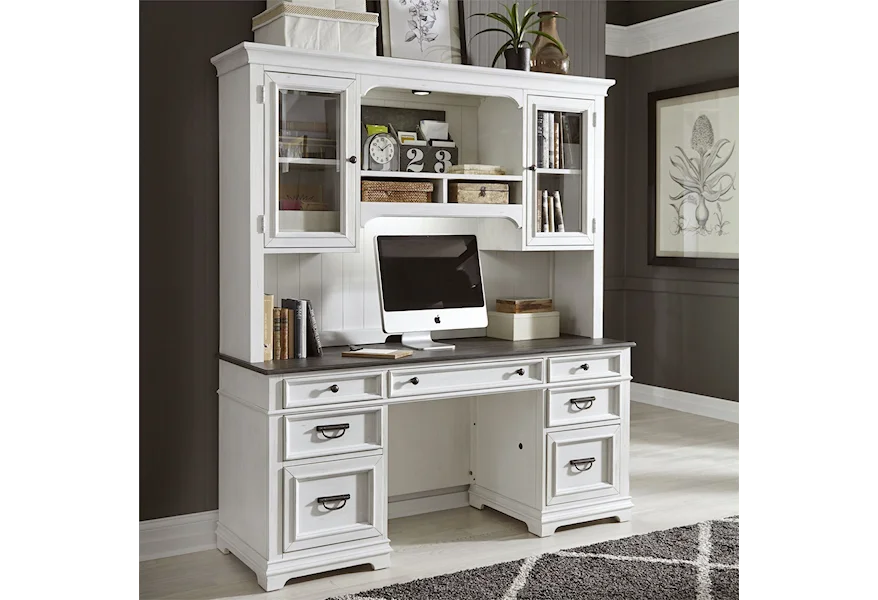 Allyson Park Credenza and Hutch by Liberty Furniture at Elgin Furniture