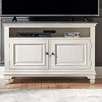 Transitional 46" TV Console with Wire Management