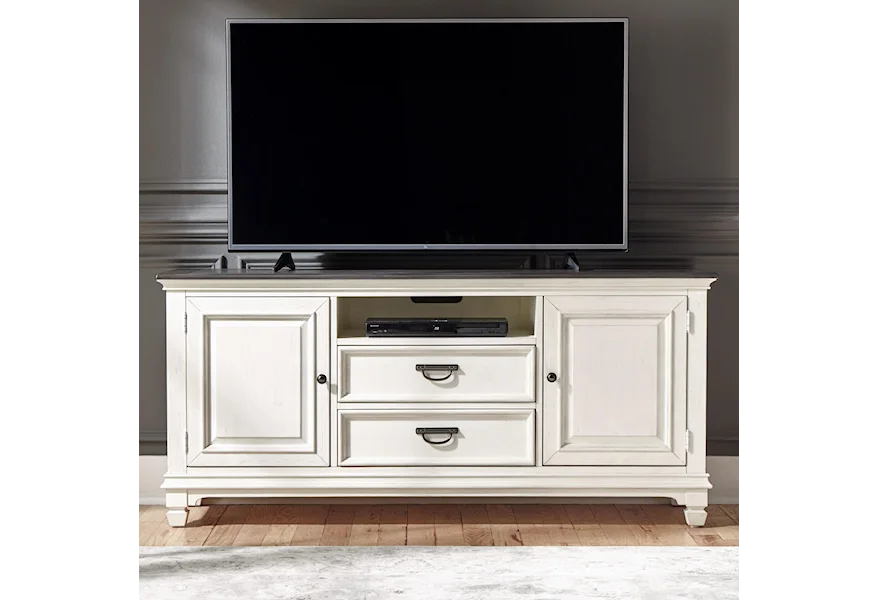 Allyson Park 66" TV Console by Liberty Furniture at VanDrie Home Furnishings