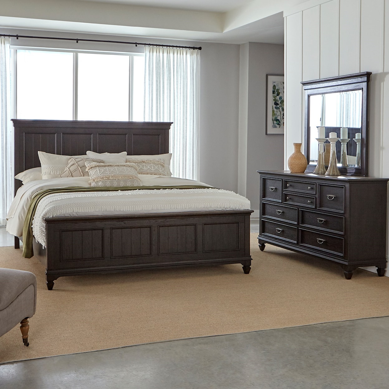 Liberty Furniture Allyson Park Queen Panel Bed