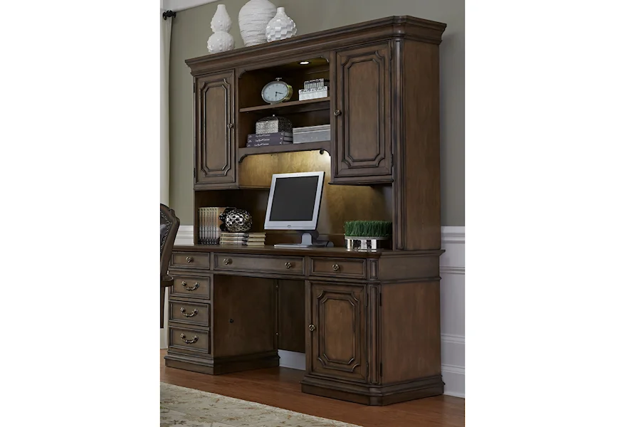 Amelia--487 Jr Executive Credenza by Liberty Furniture at Gill Brothers Furniture