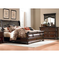 Traditional 3-Piece Queen Bedroom Set with Felt Lined Drawers