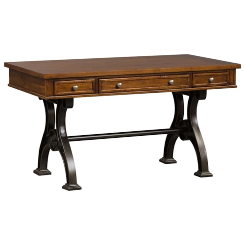 Industrial Writing Desk with 3 Dovetail Drawers