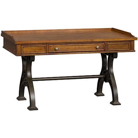 Lift Top Writing Desk with Keyboard Drawer