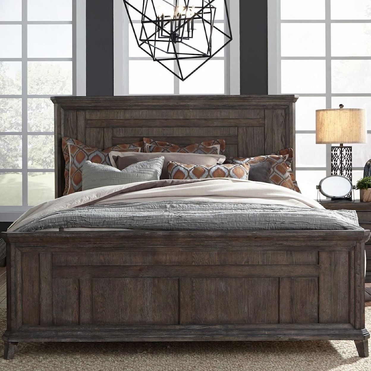 Liberty Furniture Artisan Prairie Queen Panel Bed