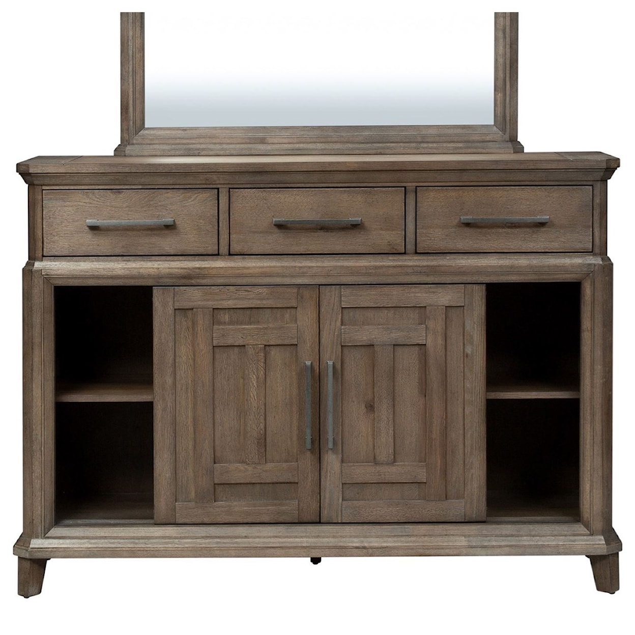 Liberty Furniture Artisan Prairie 6 Drawer 2 Door Dresser