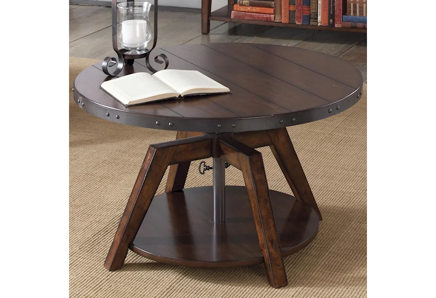 Aspen Skies Motion Cocktail Table by Liberty Furniture at Belpre Furniture
