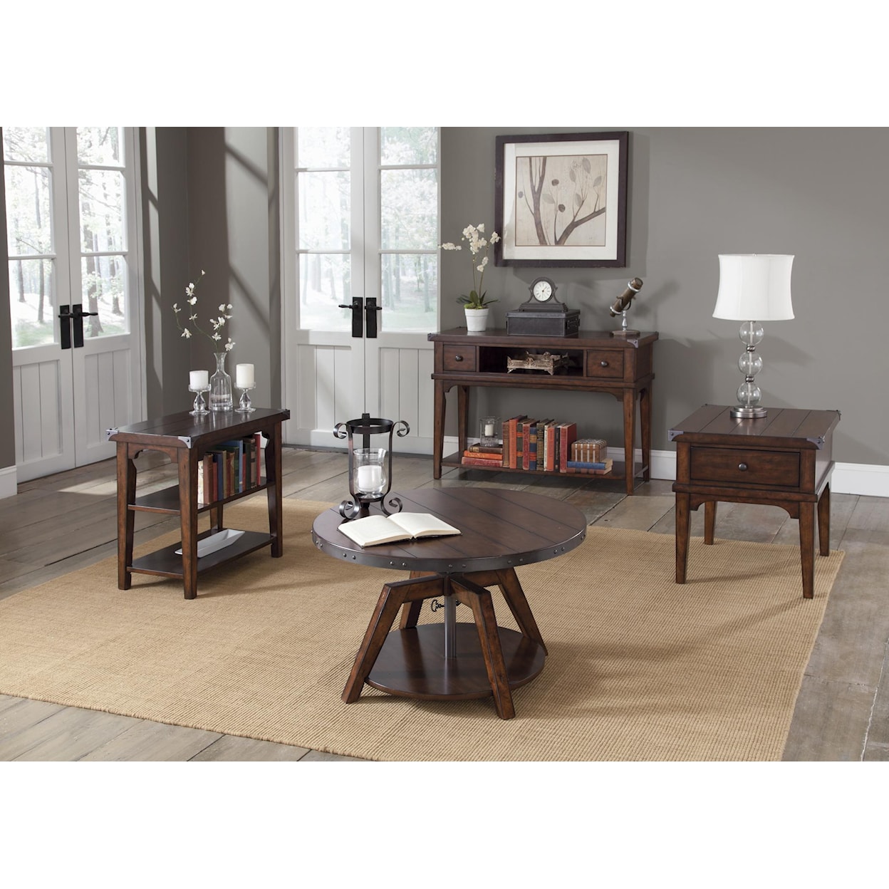 Liberty Furniture Aspen Skies Motion Cocktail Table