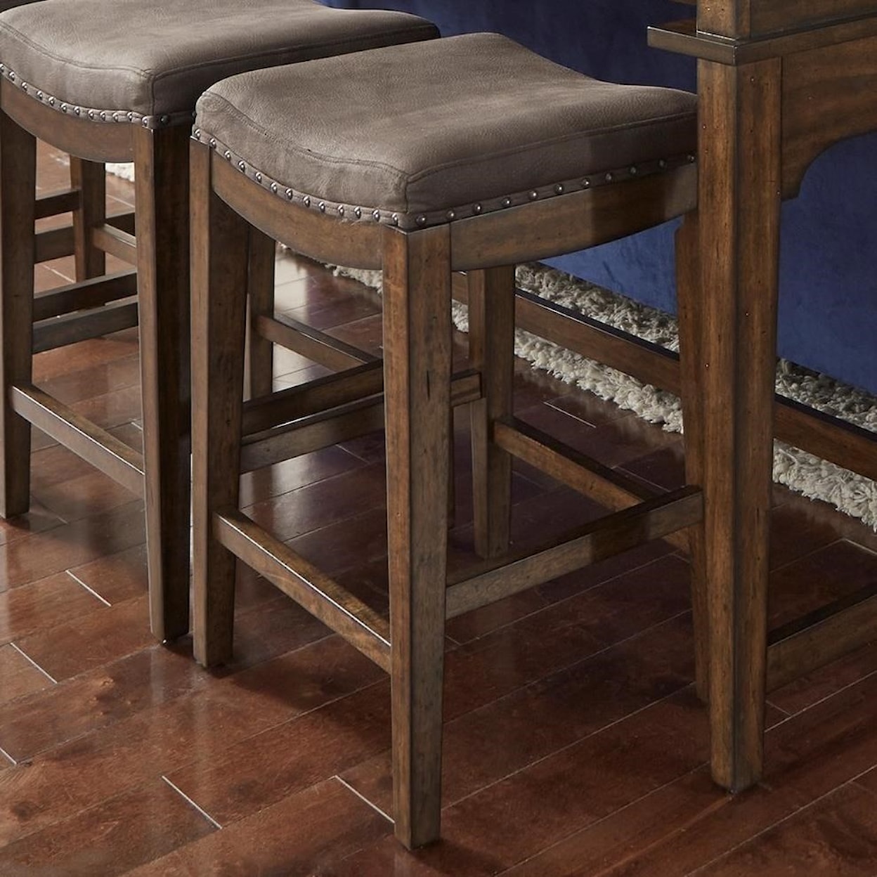 Libby Aspen Skies Upholstered Console Stool