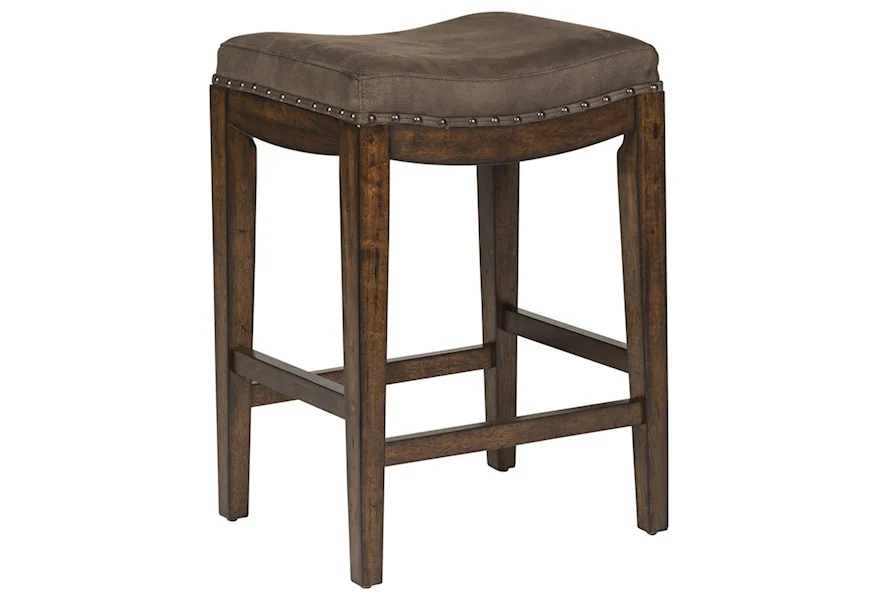 Aspen Skies Upholstered Barstool by Liberty Furniture at Standard Furniture