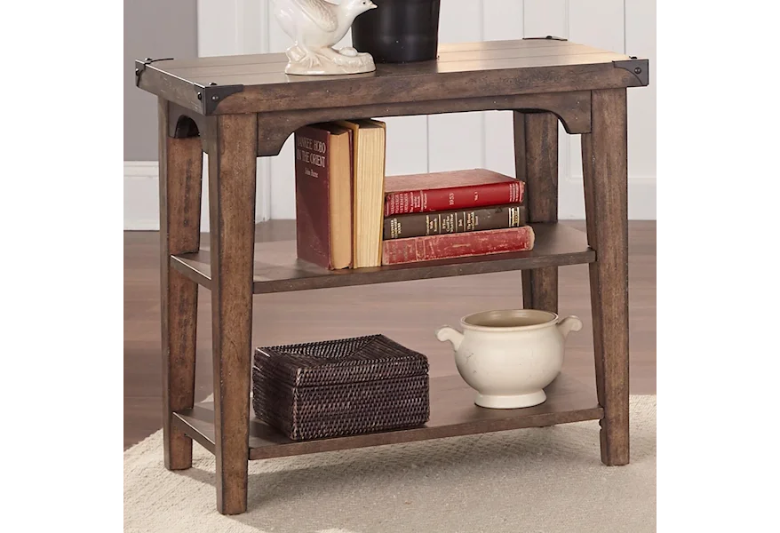 Aspen Skies Chairside End Table by Liberty Furniture at VanDrie Home Furnishings