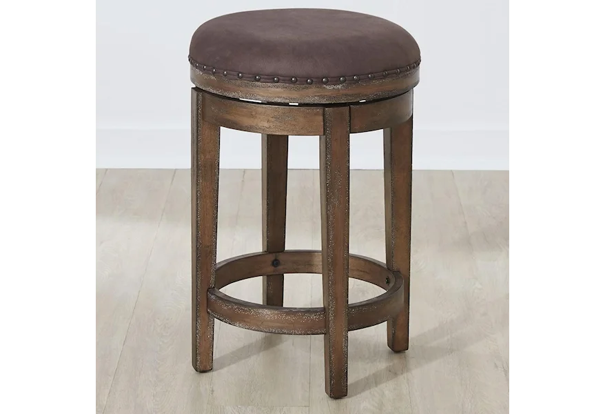 Aspen Skies Swivel Barstool by Liberty Furniture at SuperStore