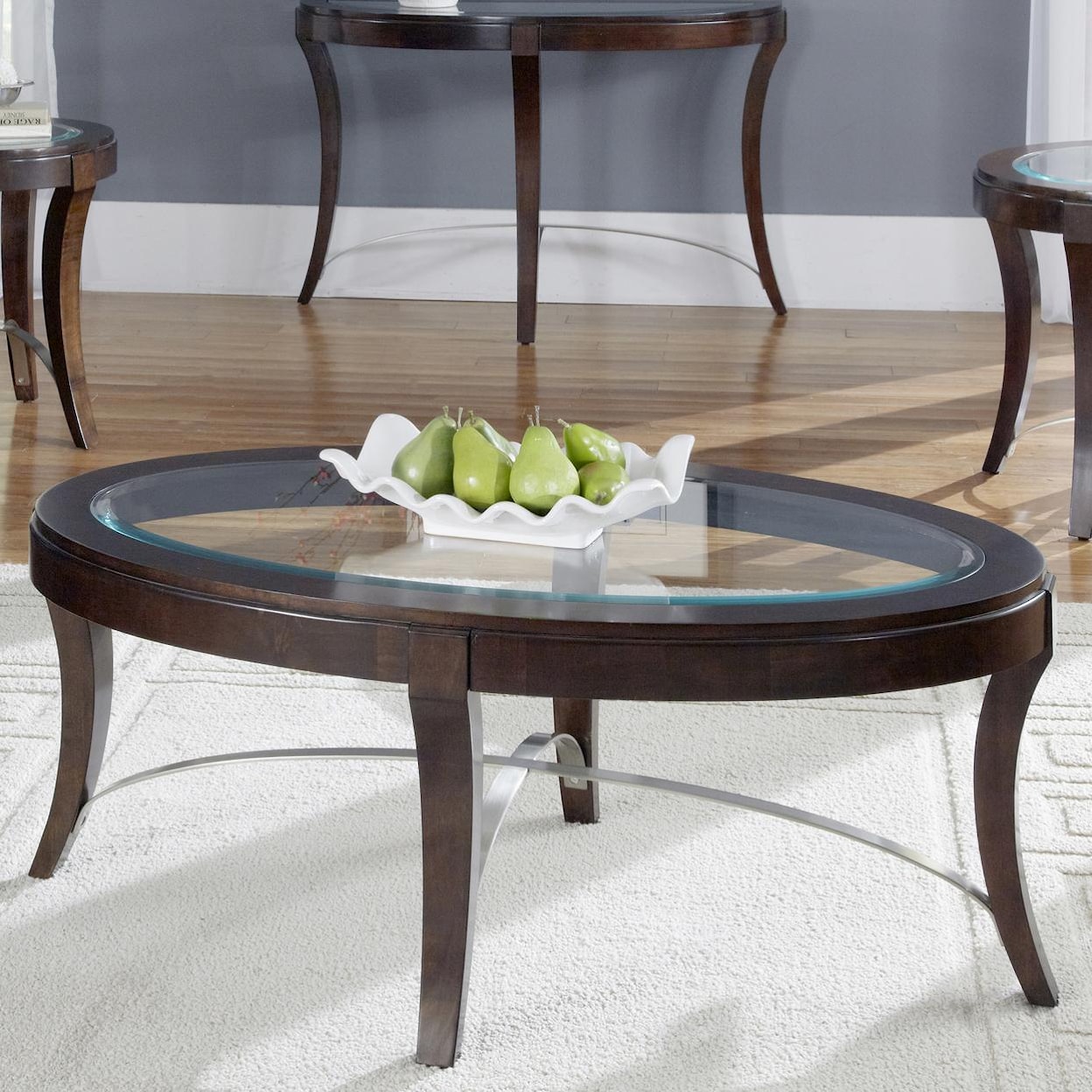 Liberty Furniture Avalon Oval Cocktail Table