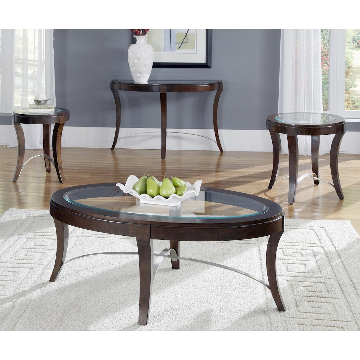 Liberty Furniture Avalon Oval Cocktail Table