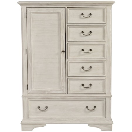 Transitional Gentleman's Chest with Dust Proof Drawers