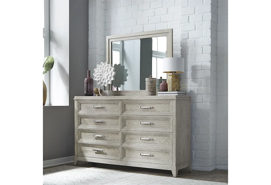 Belmar Dresser & Mirror by Liberty Furniture at Westrich Furniture & Appliances
