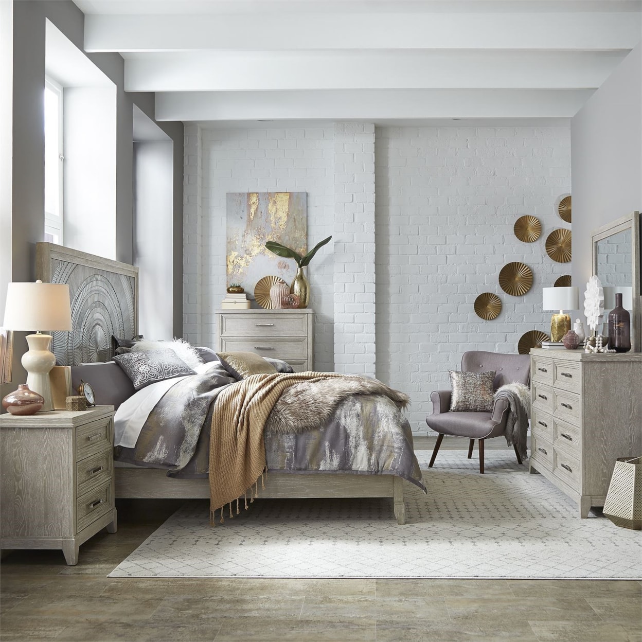 Libby Belmar 5-Piece King Bedroom Group