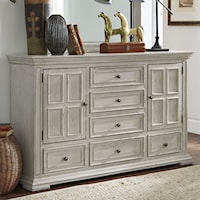 Relaxed Vintage 2-Door 6-Drawer Dresser