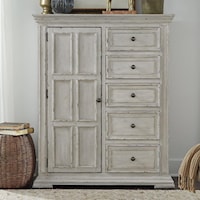 Relaxed Vintage Door Chest with Distressed Finish