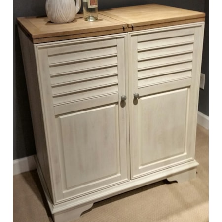 Wine Cabinet with Louvererd Doors