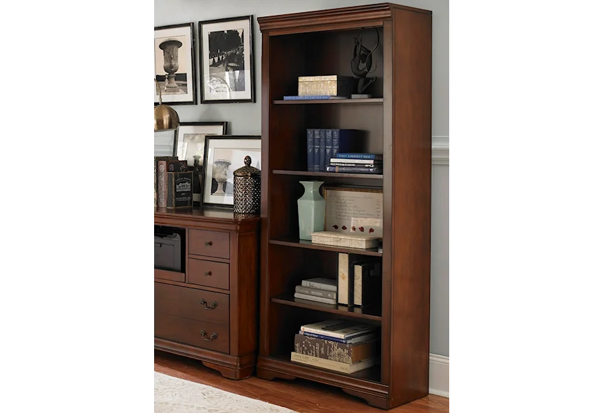 Brookview Open Bookcase by Liberty Furniture at Westrich Furniture & Appliances