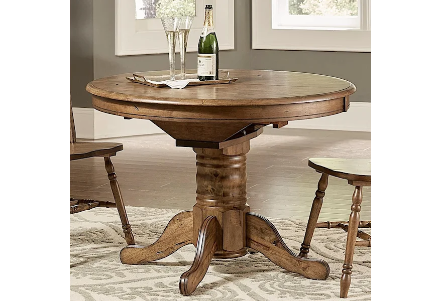 Carolina Crossing Oval Pedestal Dining Table by Liberty Furniture at Steger's Furniture