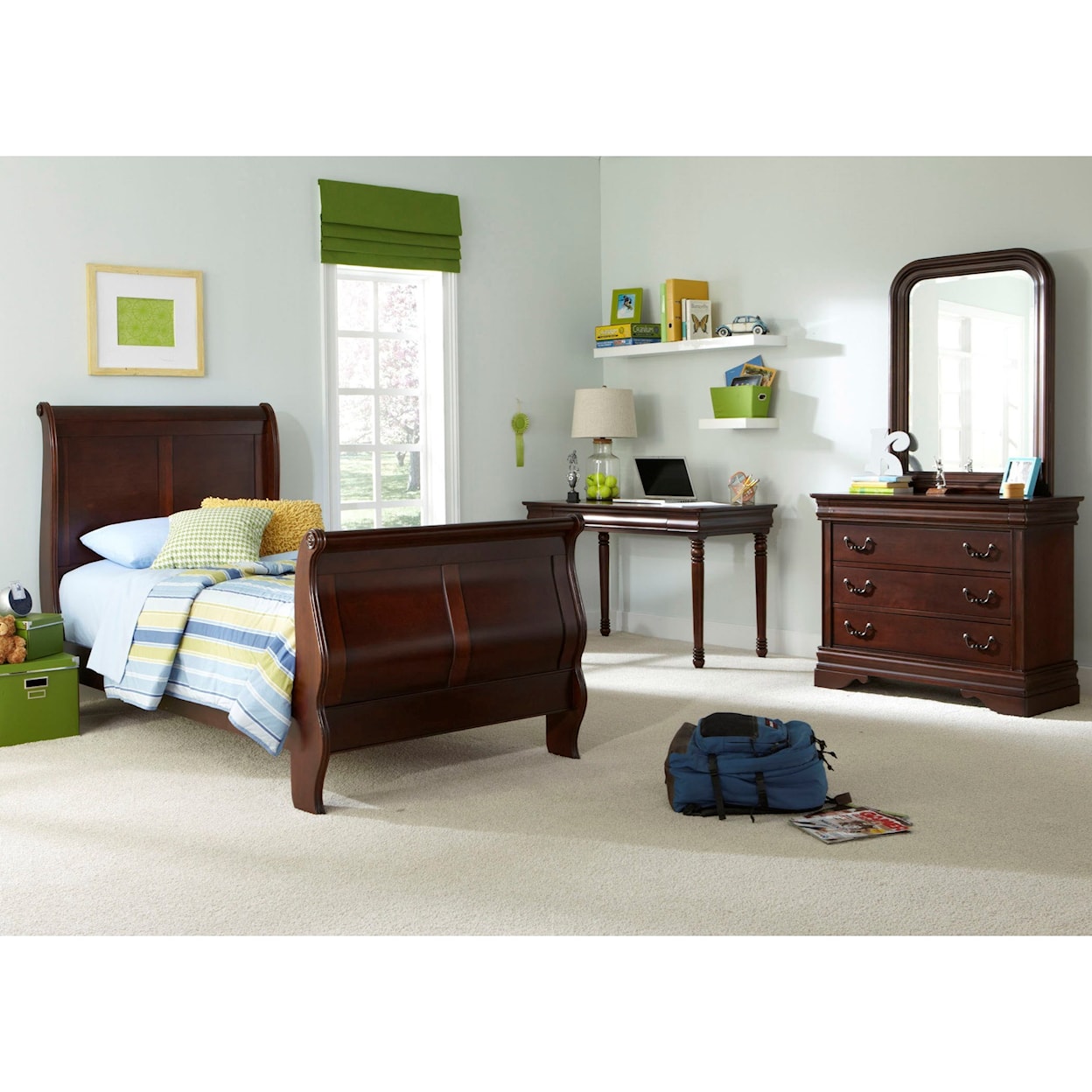 Liberty Furniture Carriage Court Twin Sleigh Bed