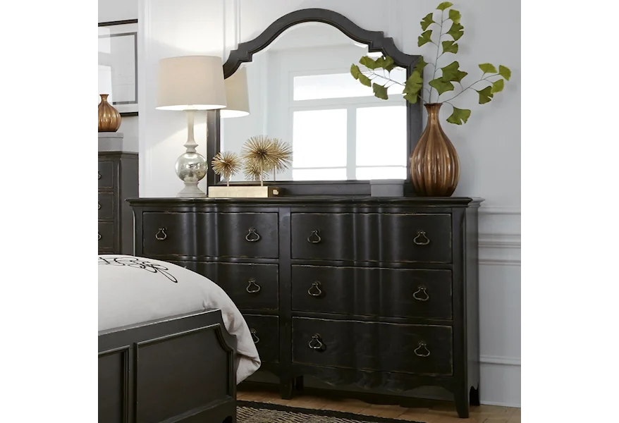 Chesapeake Dresser and Mirror Combo by Liberty Furniture at VanDrie Home Furnishings