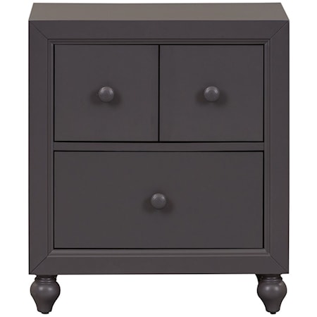 Cottage Style Nightstand with Bun Feet