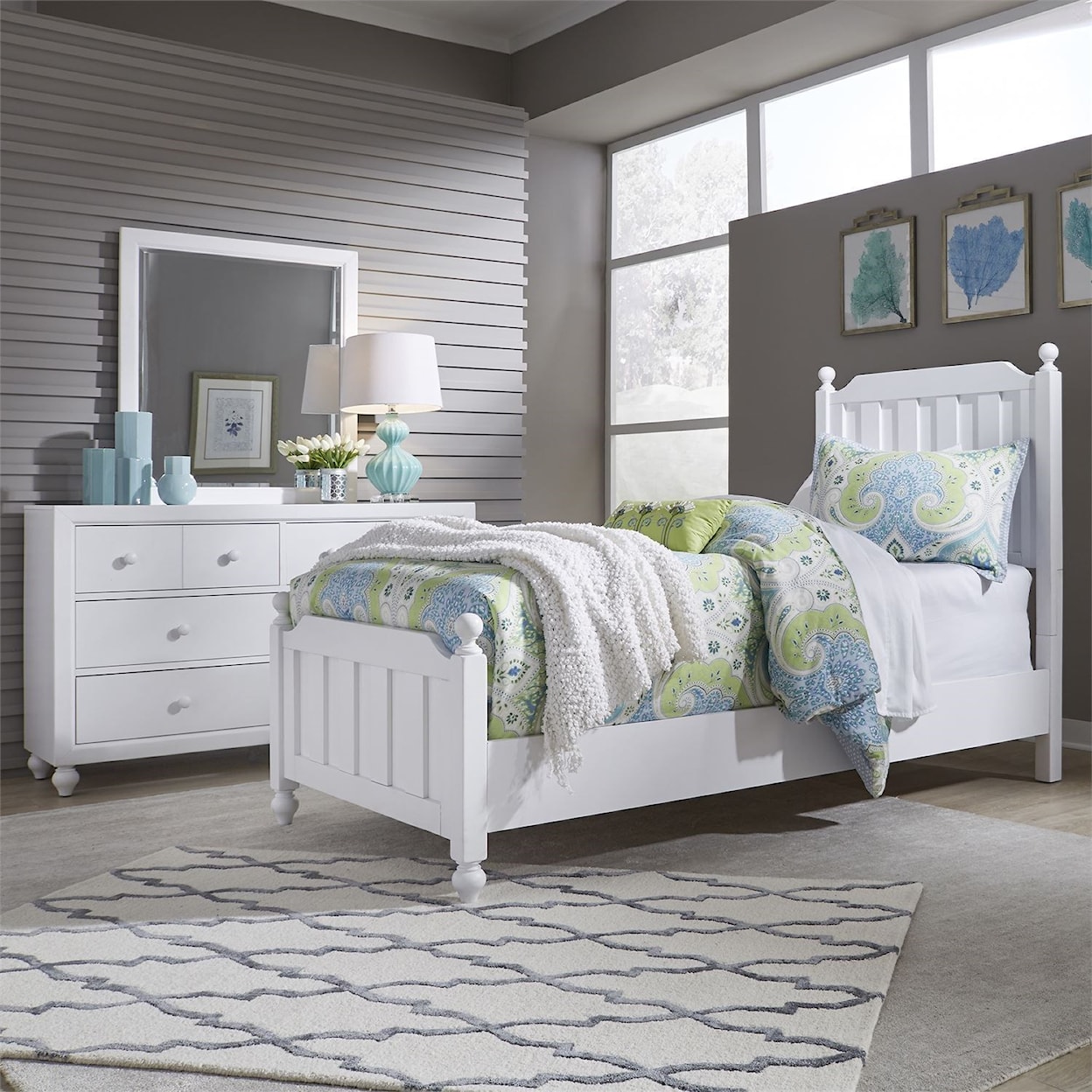 Liberty Furniture Cottage View Twin Panel Bed