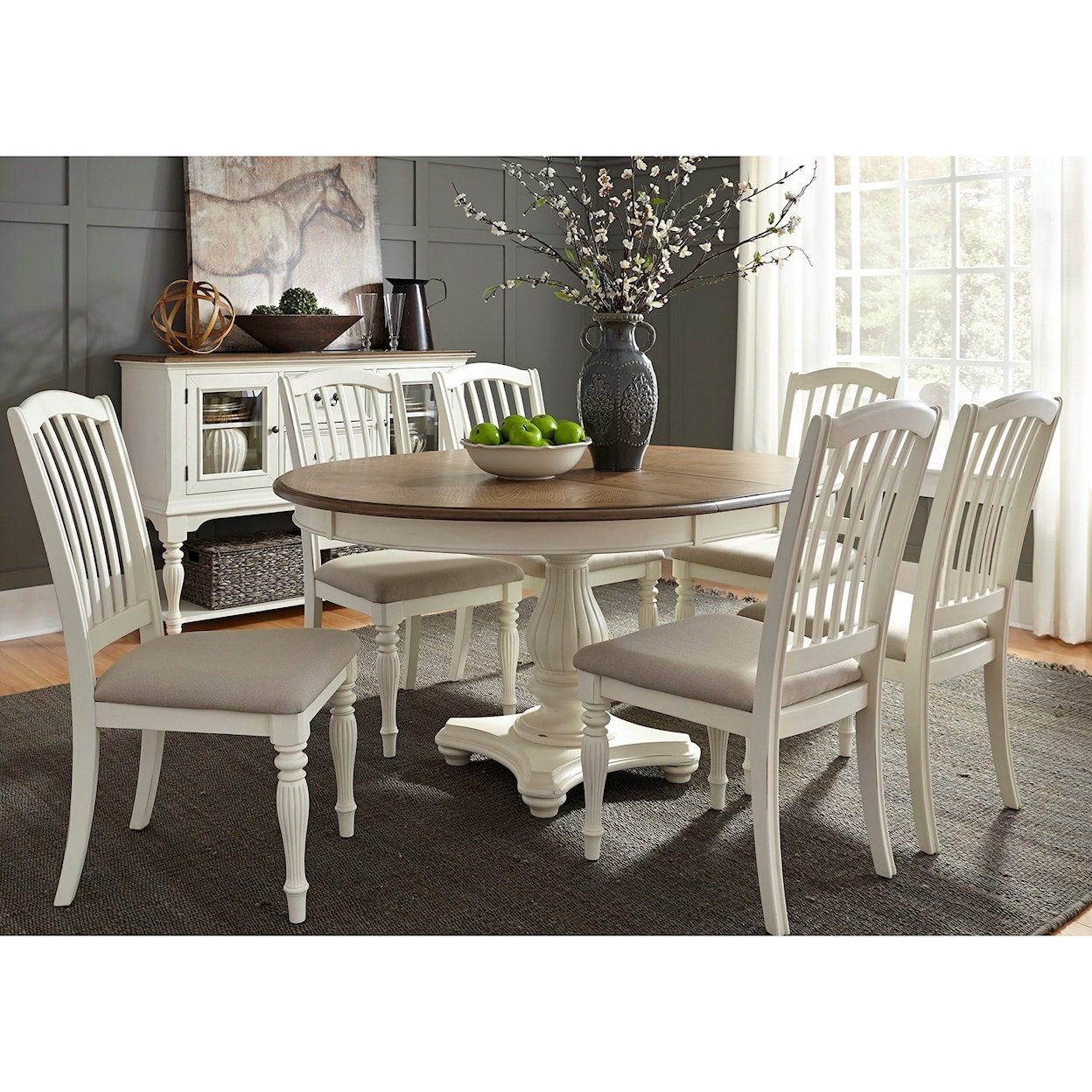 Liberty Furniture Cumberland Creek Dining Formal Dining Room Group