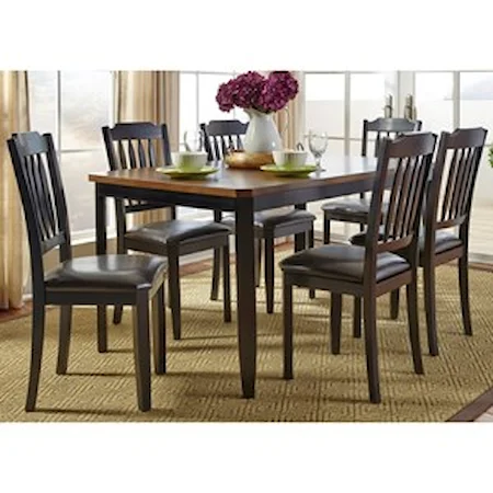 7 Piece Rectangular Table Set