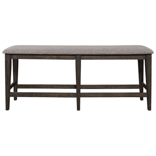 Transitional Upholstered Counter-Height Dining Bench