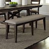 Liberty Furniture Double Bridge Upholstered Dining Bench