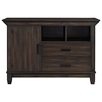 Transitional Sideboard with Removable Wine Racks