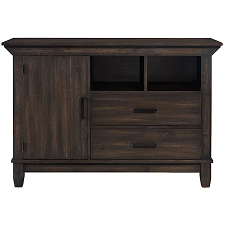 Transitional Sideboard with Removable Wine Racks