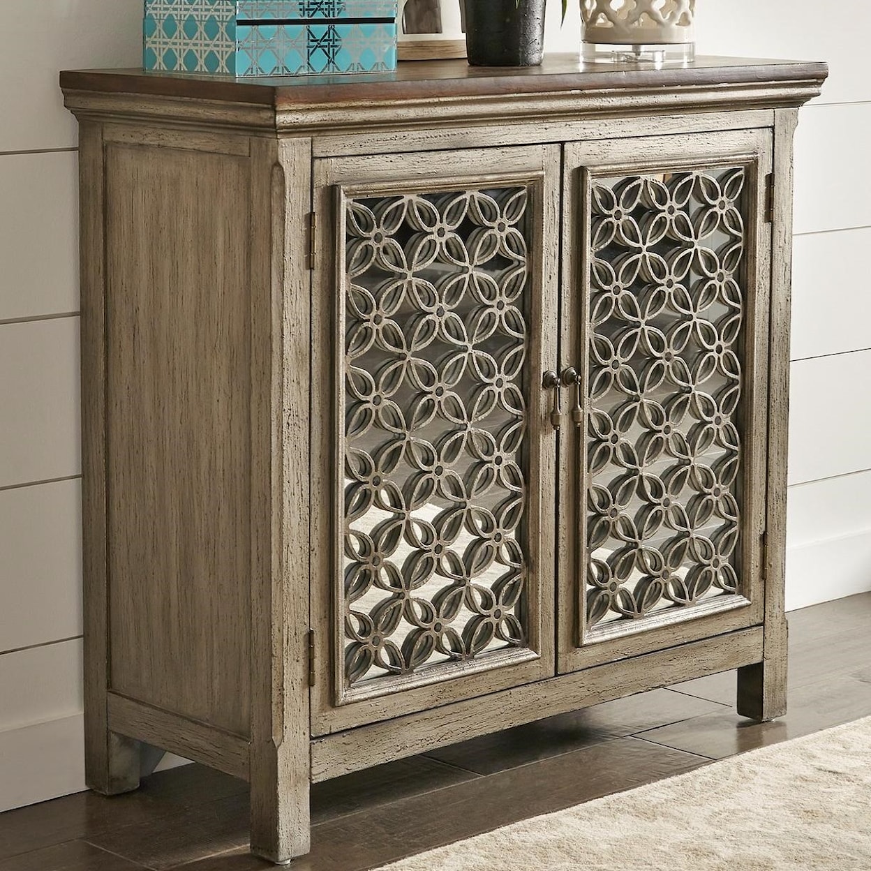 Liberty Furniture Eclectic Living Accents 2-Door Accent Cabinet