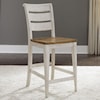 Liberty Furniture Farmhouse Reimagined Ladder Back Counter Chair