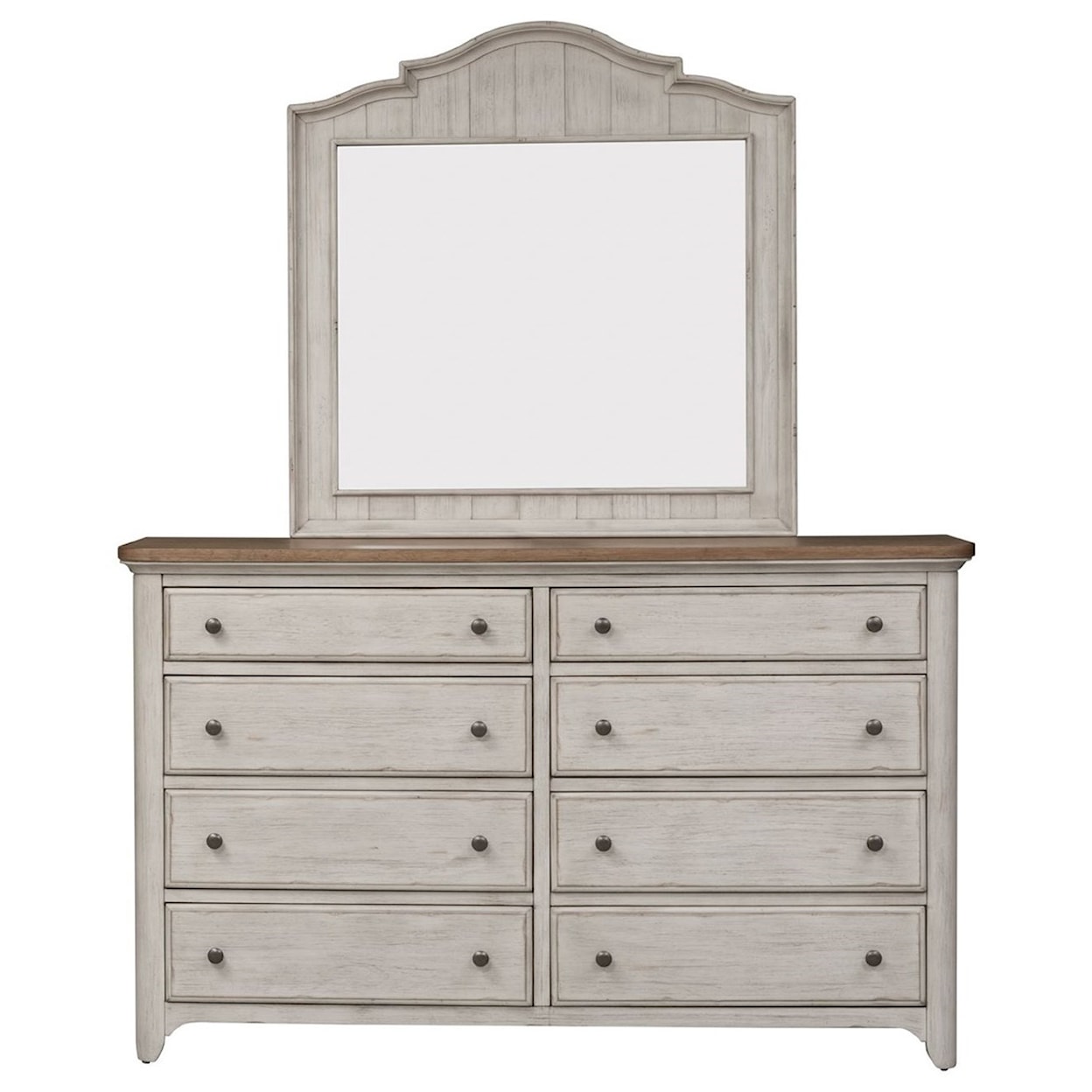 Liberty Furniture Farmhouse Reimagined Dresser & Mirror