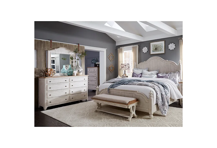 Farmhouse Reimagined Queen Bedroom Group by Liberty Furniture at Suburban Furniture