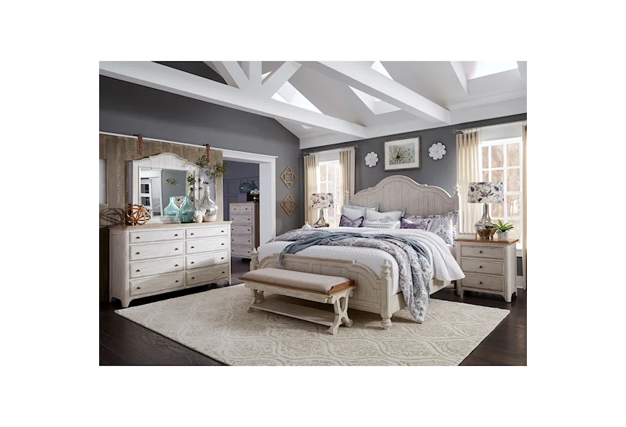Farmhouse Reimagined Queen Bedroom Group by Liberty Furniture at Suburban Furniture