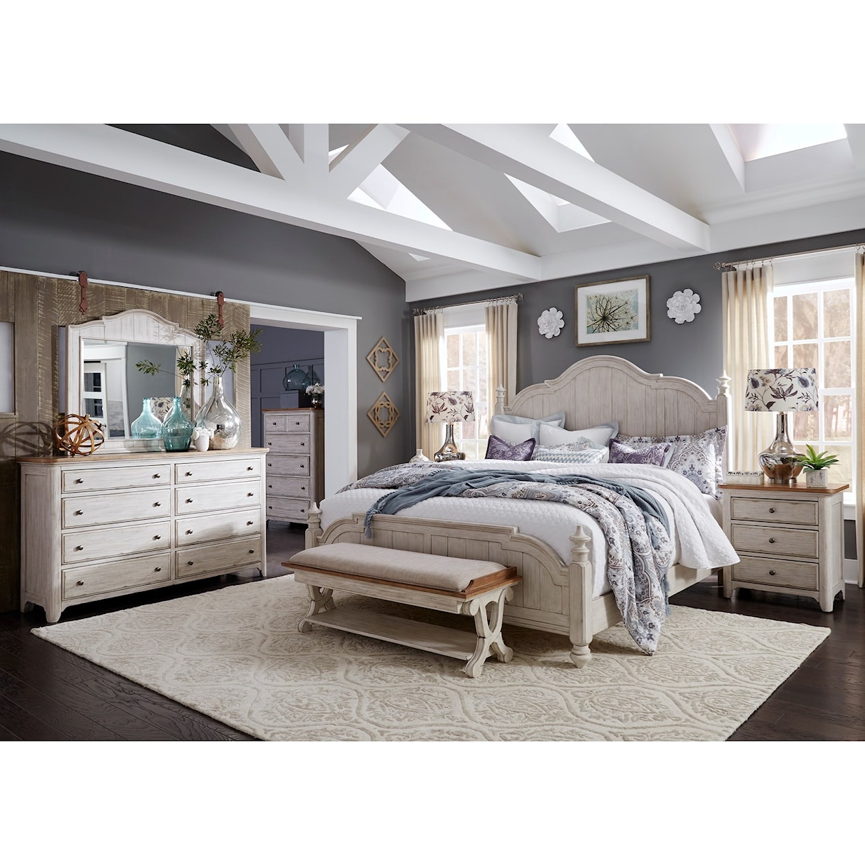 Liberty Furniture Farmhouse Reimagined King Bedroom Group