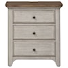 Liberty Furniture Farmhouse Reimagined 3-Drawer Night Stand