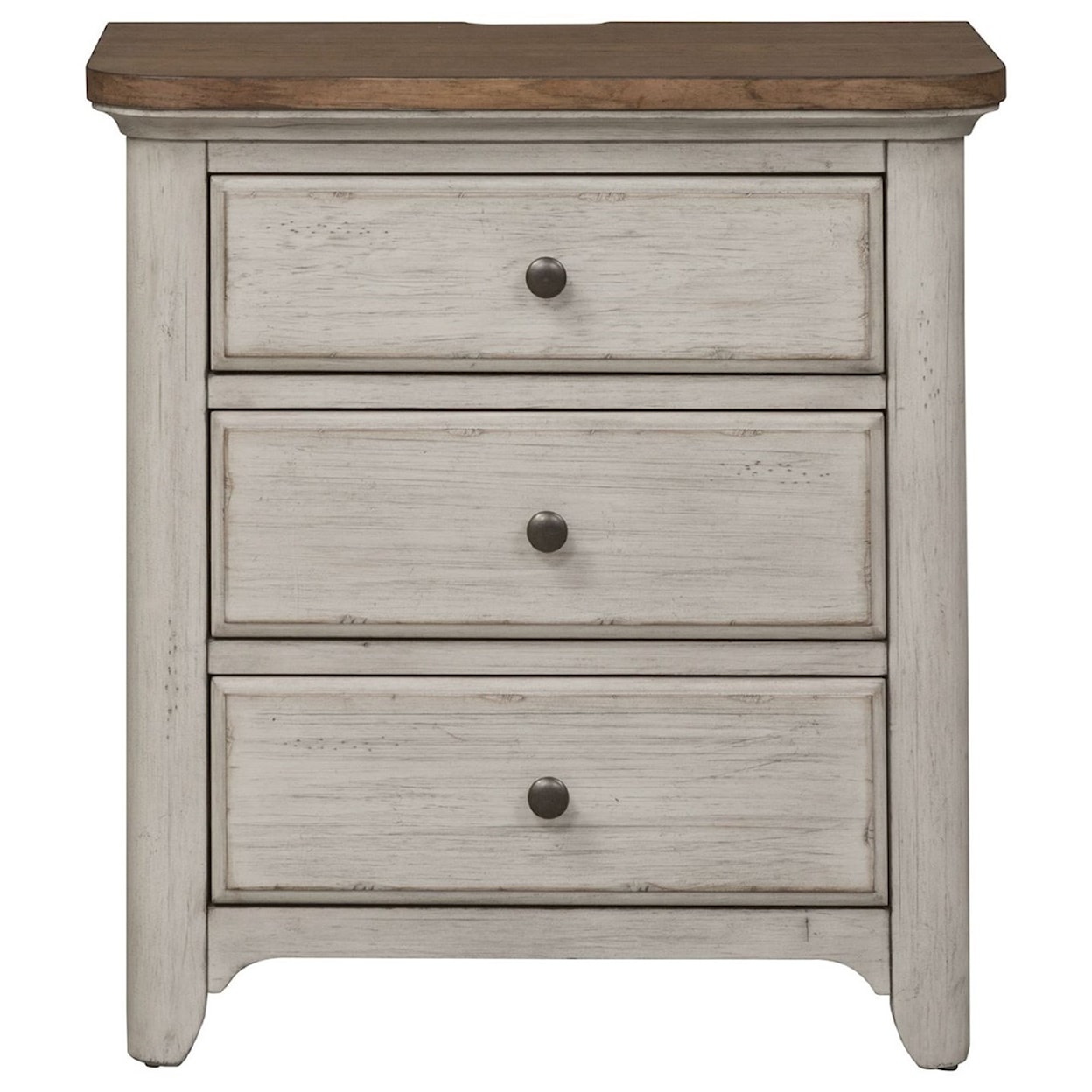 Libby Farmhouse Reimagined 3-Drawer Night Stand