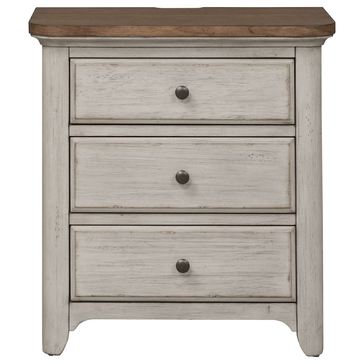 Liberty Furniture Farmhouse Reimagined 3-Drawer Night Stand